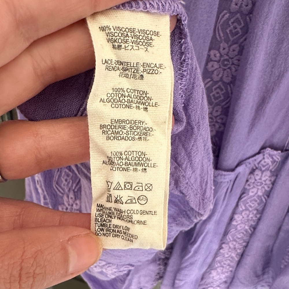 Free People Purple Tunic Top - Picture 6 of 6